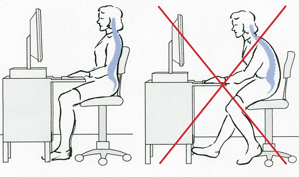 Как правильно сидеть перед компьютером?2
